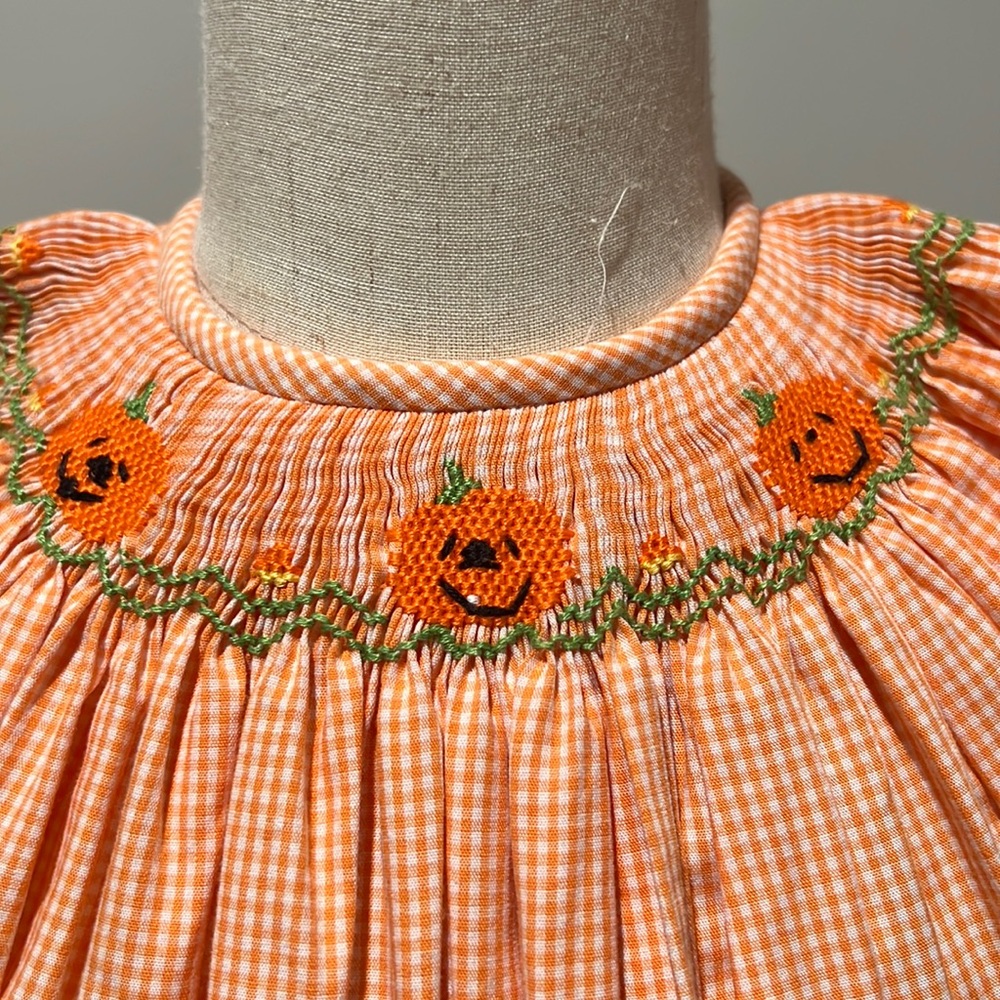 Halloween smocked dress